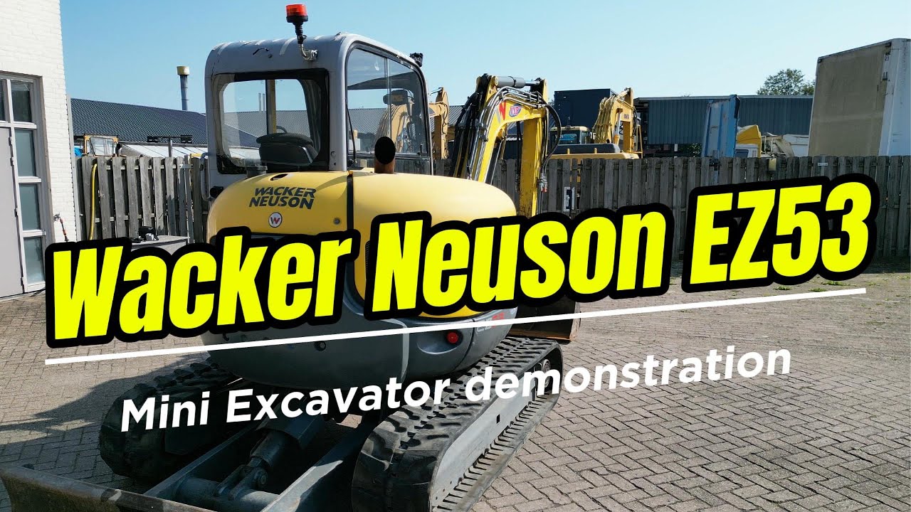Wacker Neuson EZ53 (2018) demonstration