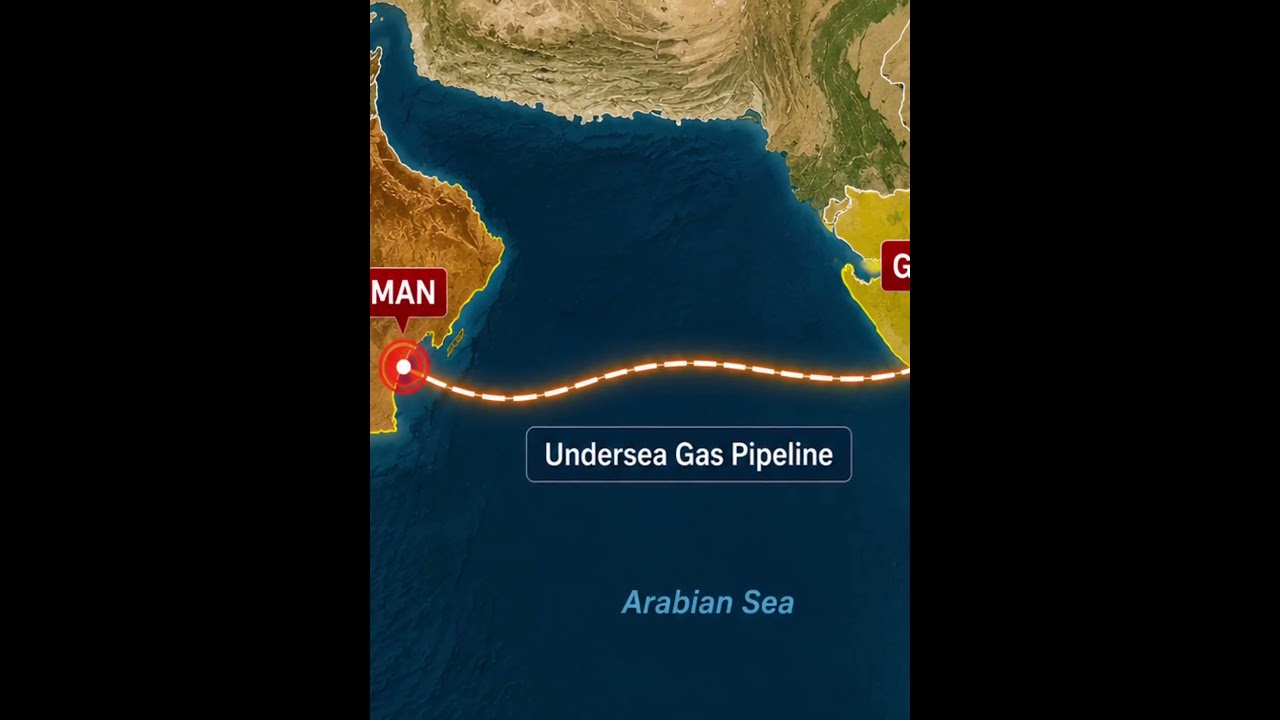 india new project oman to gujrat gas pipelines