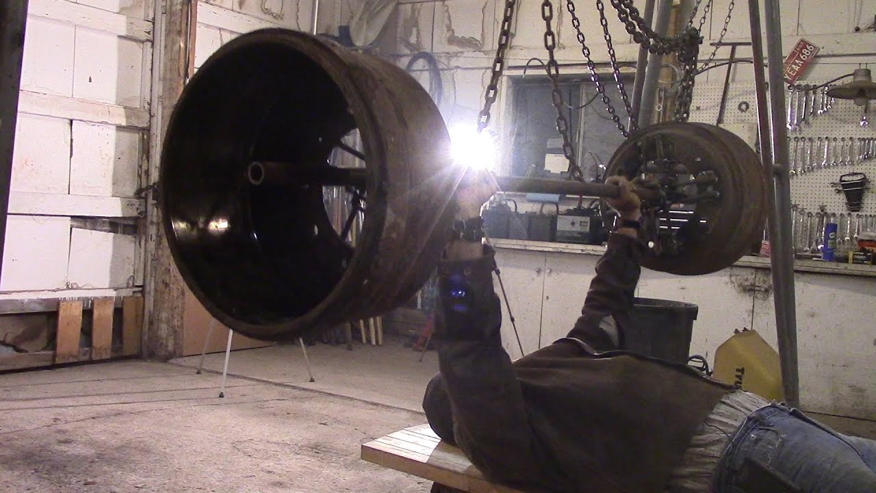 World's Greatest Barbell - Made from SEMI TRUCK!