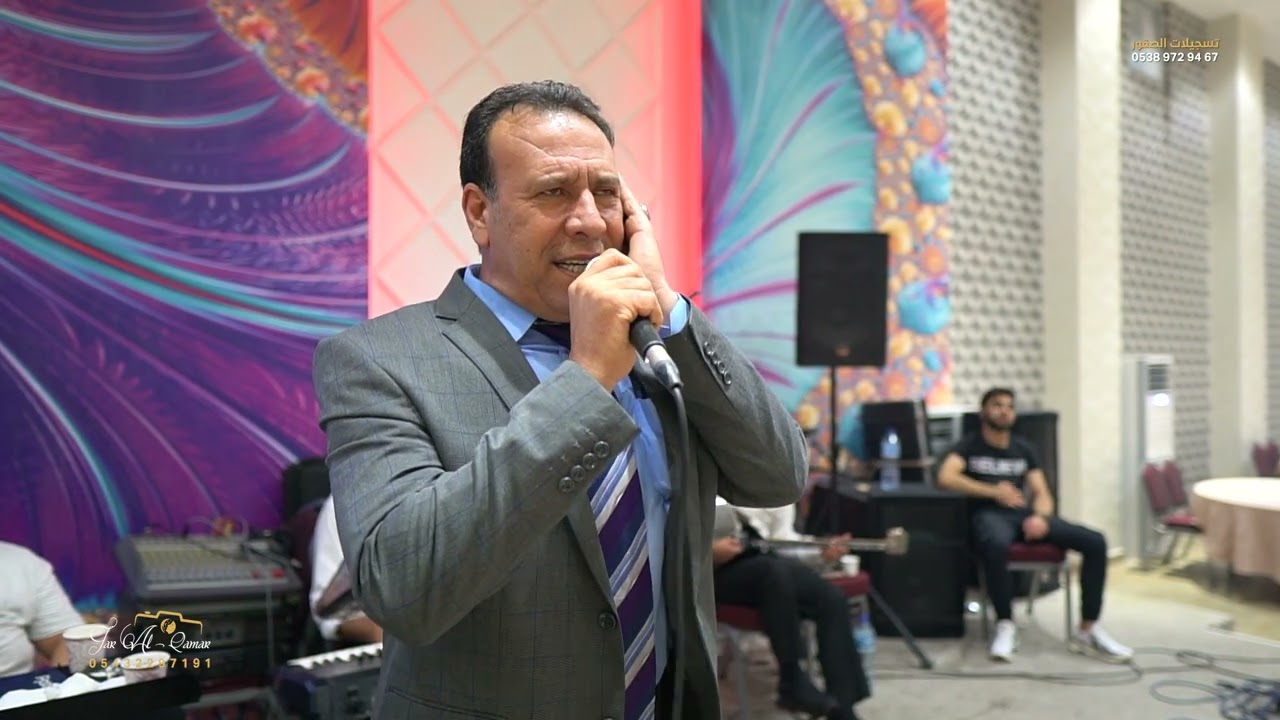 الفنان عبد الحميد قصاب افراح اهالي مارع ال نجار زفاف العريس ( علي نجار ) PART 2 استوديو جار القمر