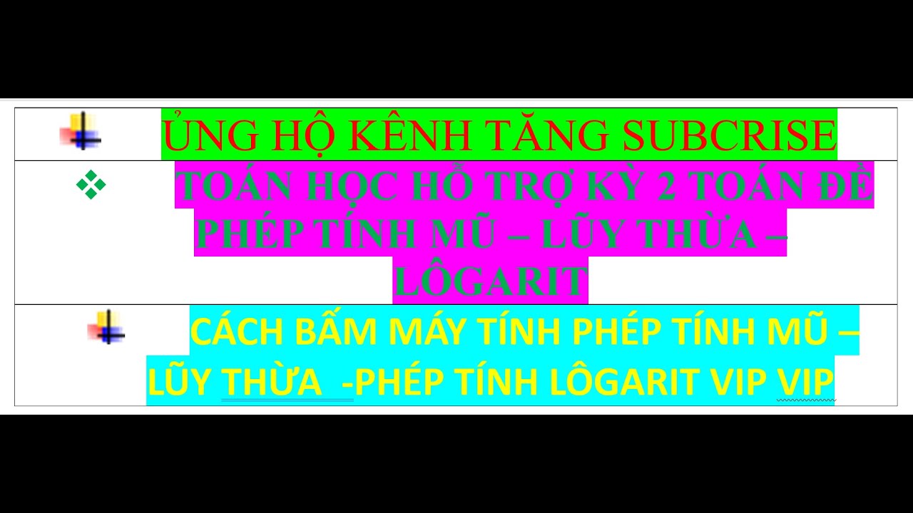 ĐÁP ÁN ĐỀ ÔN TẬP  PHÉP TÍNH MŨ LO6GARIT 11