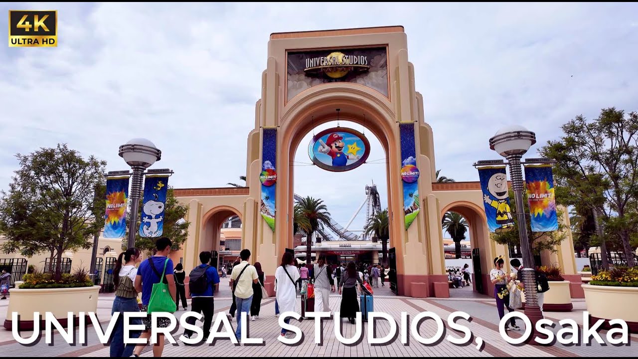 Universal Studios Part 1 City Walk , Osaka [4K] | Luffy's Sketch by EIICHIRO Oda | One Piece | 2024