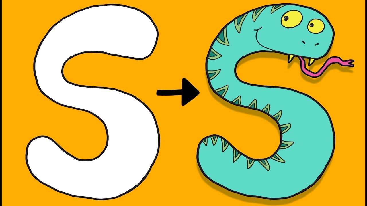 S for Slange | Øisteins Blyant ABC