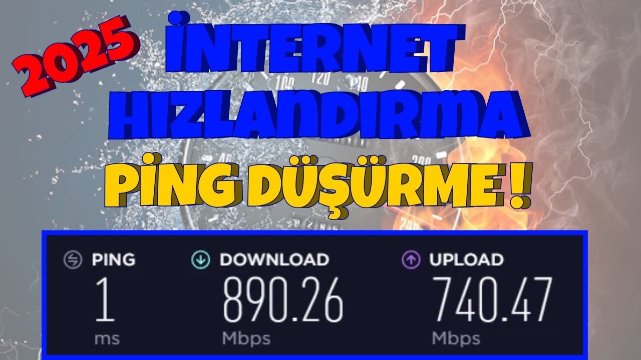 PROGRAMSIZ İNTERNET HIZLANDIRMA VE PİNG DÜŞÜRME YÖNTEMLERİ 2025 | Windows 10-11