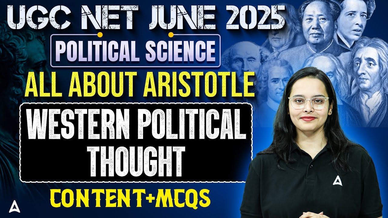 UGC NET Political Science Aristotle In Western Political Thought Content And MCQs | By Ayushi Ma'am
