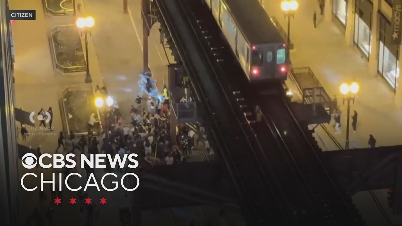 Multiple arrests after large crowds of young people descend on downtown Chicago