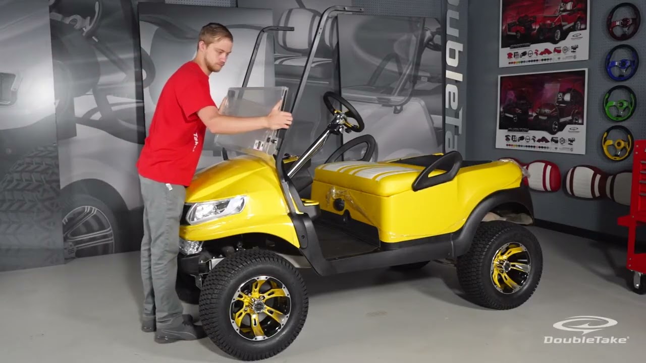 Club Car Precedent | Install DoubleTake Magnetic Windshield