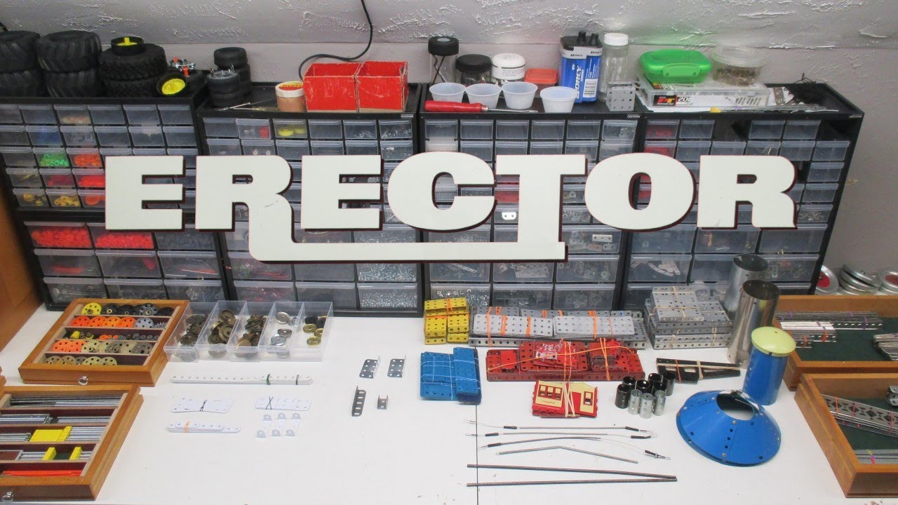 Massive Erector Set Collection - Sorting & Organizing