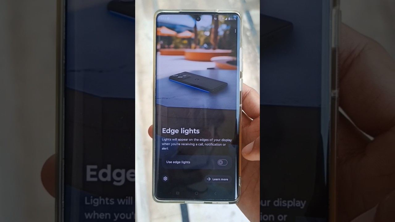 Moto Edge 50 Fusion Edge Light Setting Enable | How To On Edge Light In Moto Edge 50 Fusion