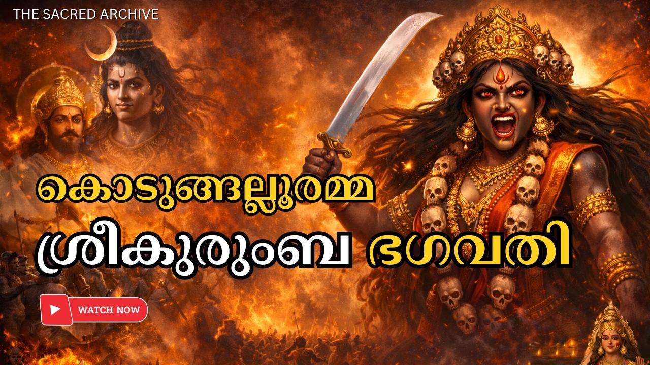 കൊടുങ്ങല്ലൂർ ഭഗവതി - ദാരികാന്തകിയായ മഹാമായ 🕉️ #malayalam #indianmythology #hindumythology