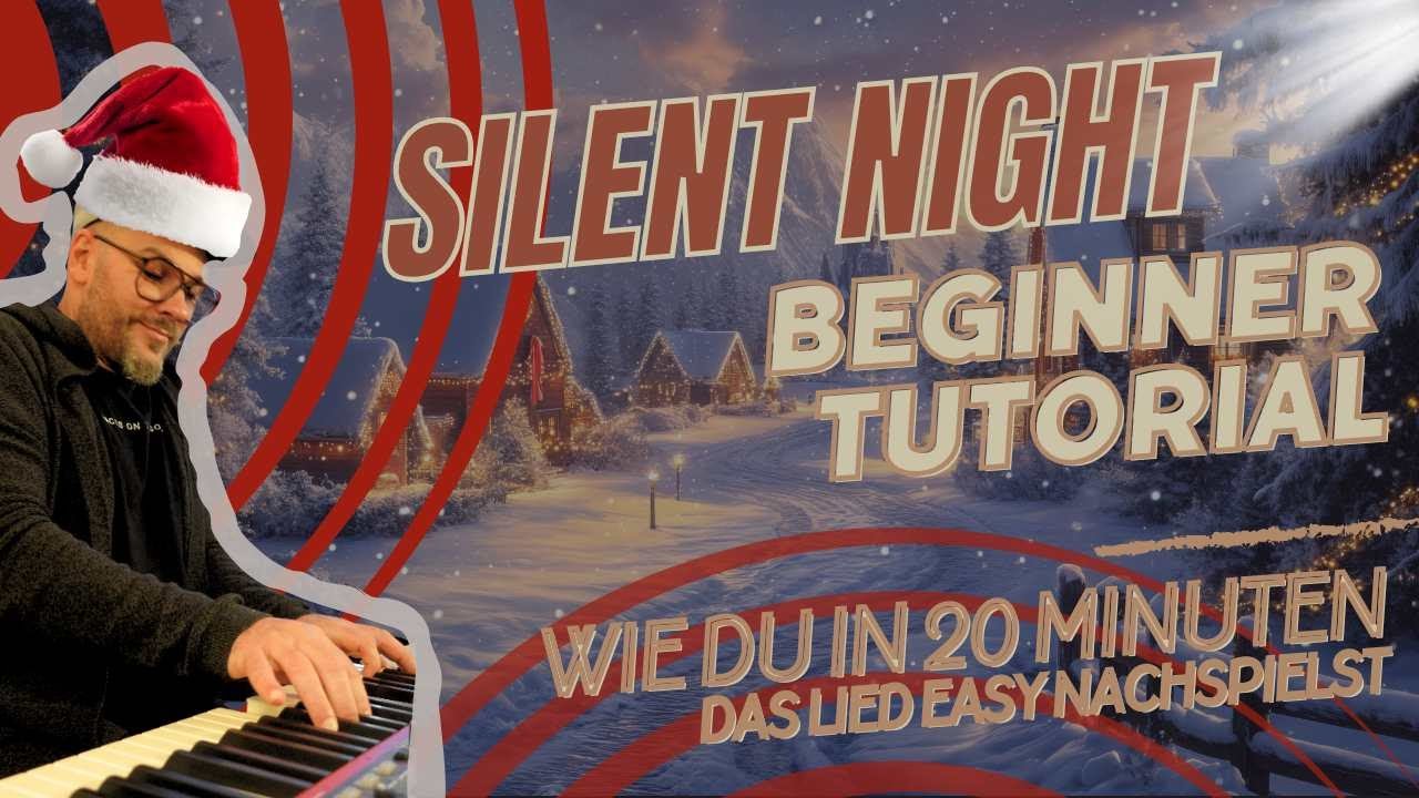 SILENT NIGHT / STILLE NACHT - Beginner Piano Tutorial
