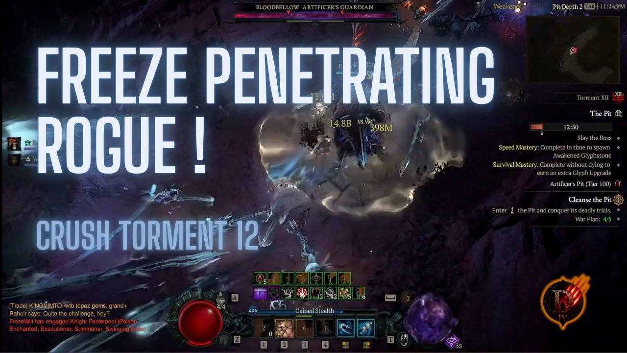 Diablo IV - ENDGAME Rogue - Freeze Penetrating Shot - S13