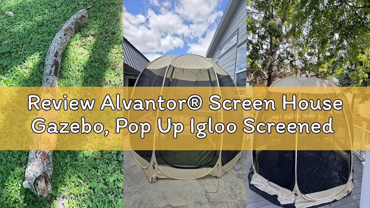 Review Alvantor® Screen House Gazebo, Pop Up Igloo Screened Canopy Tent with Mosquito Netting Sides,