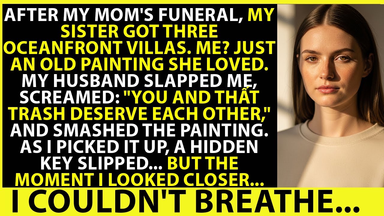 Mom Left My Sister Villas, Me A Painting—My Husband Shattered It. Inside. A Key That Took My