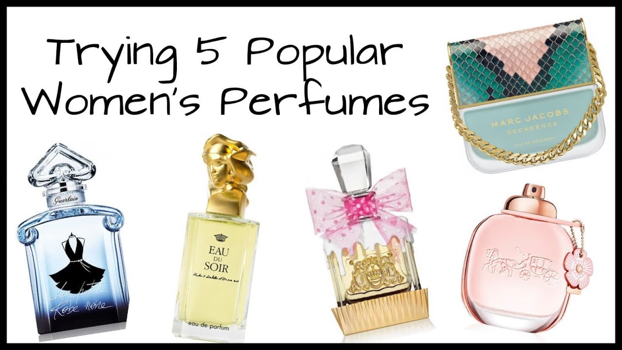 Trying 5 Popular Women's Perfumes (Guerlain, Juicy Couture, Sisley, Marc Jacobs, Coach)