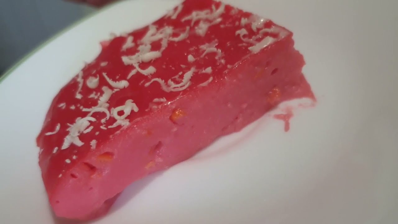 Using All purpose flour// Maja Blanca in pink ala Bala#52