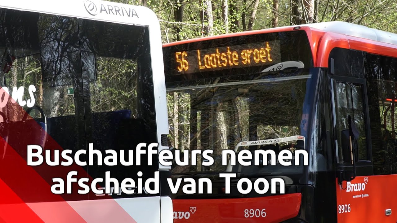 Buschauffeurs nemen afscheid van collega Toon die overleed aan corona