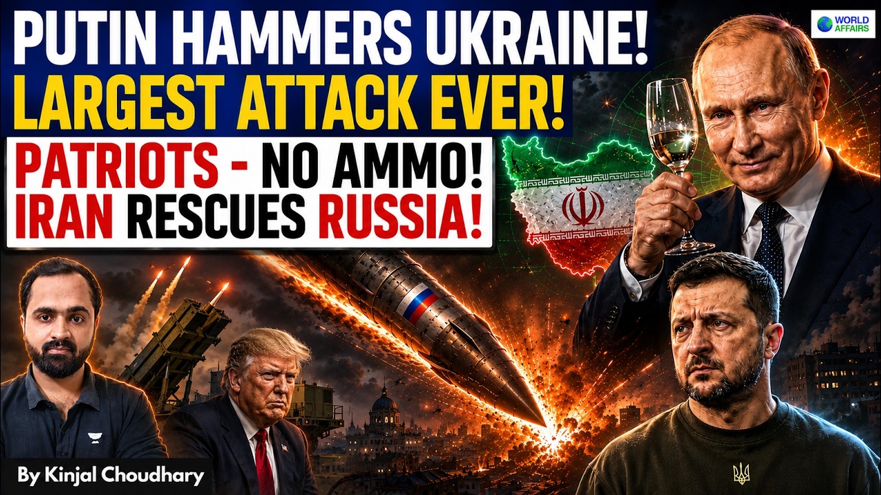 Russia's Largest Attack Ever! Patriot Shortage Changes Ukraine War As Iran Helps Moscow | Kinjal
