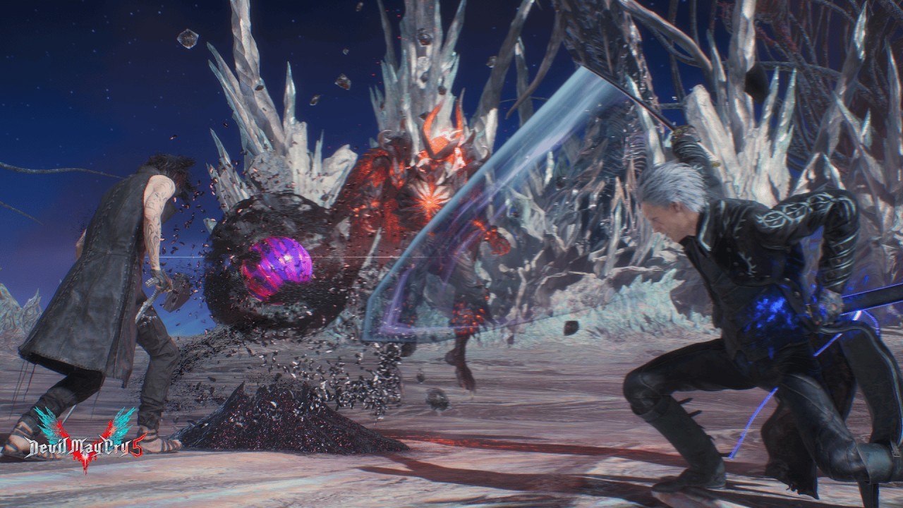 V vs Vergil & Dante Devil May Cry 5 No damage Dante must die