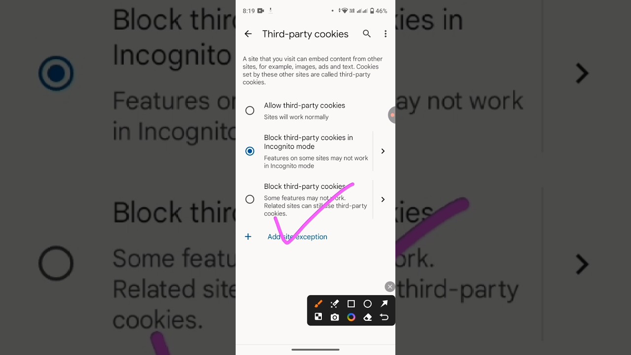 How to blocked third party cookies in google chrome #rocketgyanabhi