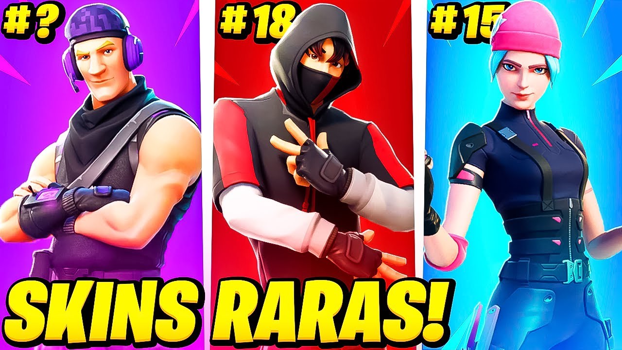 AS Skins MAIS RARAS do Fortnite! *2025*