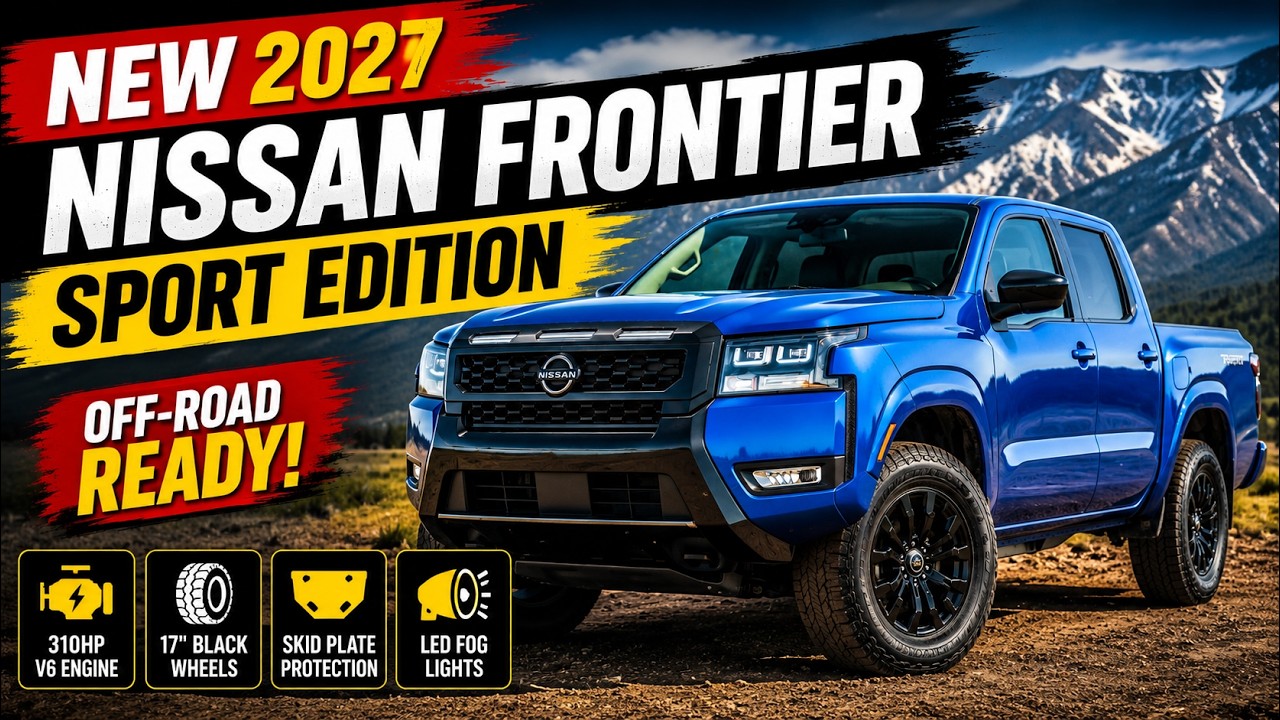 NOWY Nissan Frontier Sport Edition 2027 &ndash; wytrzymały, gotowy do jazdy i o terenowym stylu!