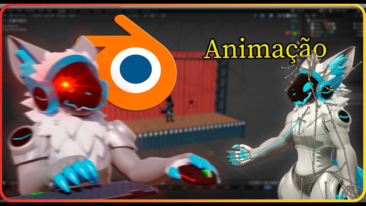 Fazendo animação 3D mirabolante com um protogen no blender