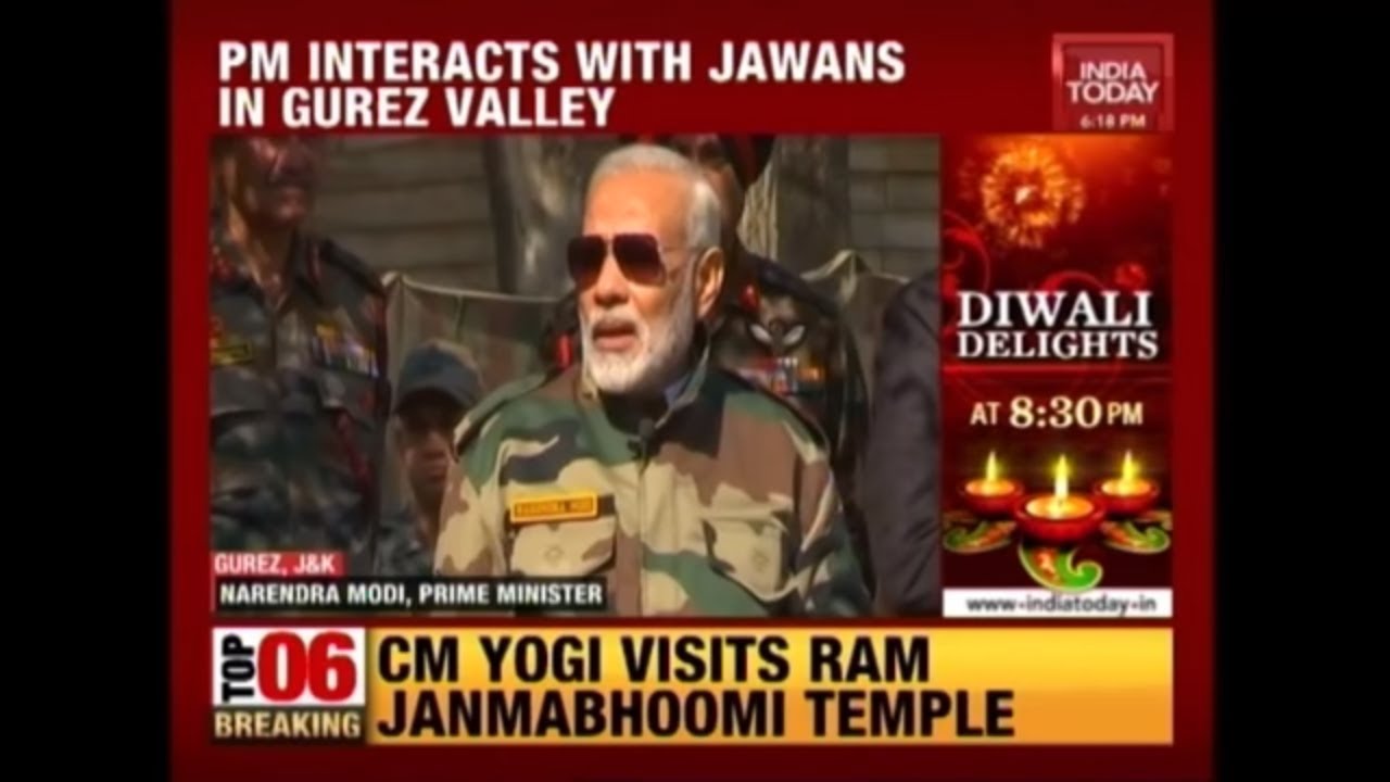 Watch PM Modi Speaking To Army Jawans At LoC On Diwali