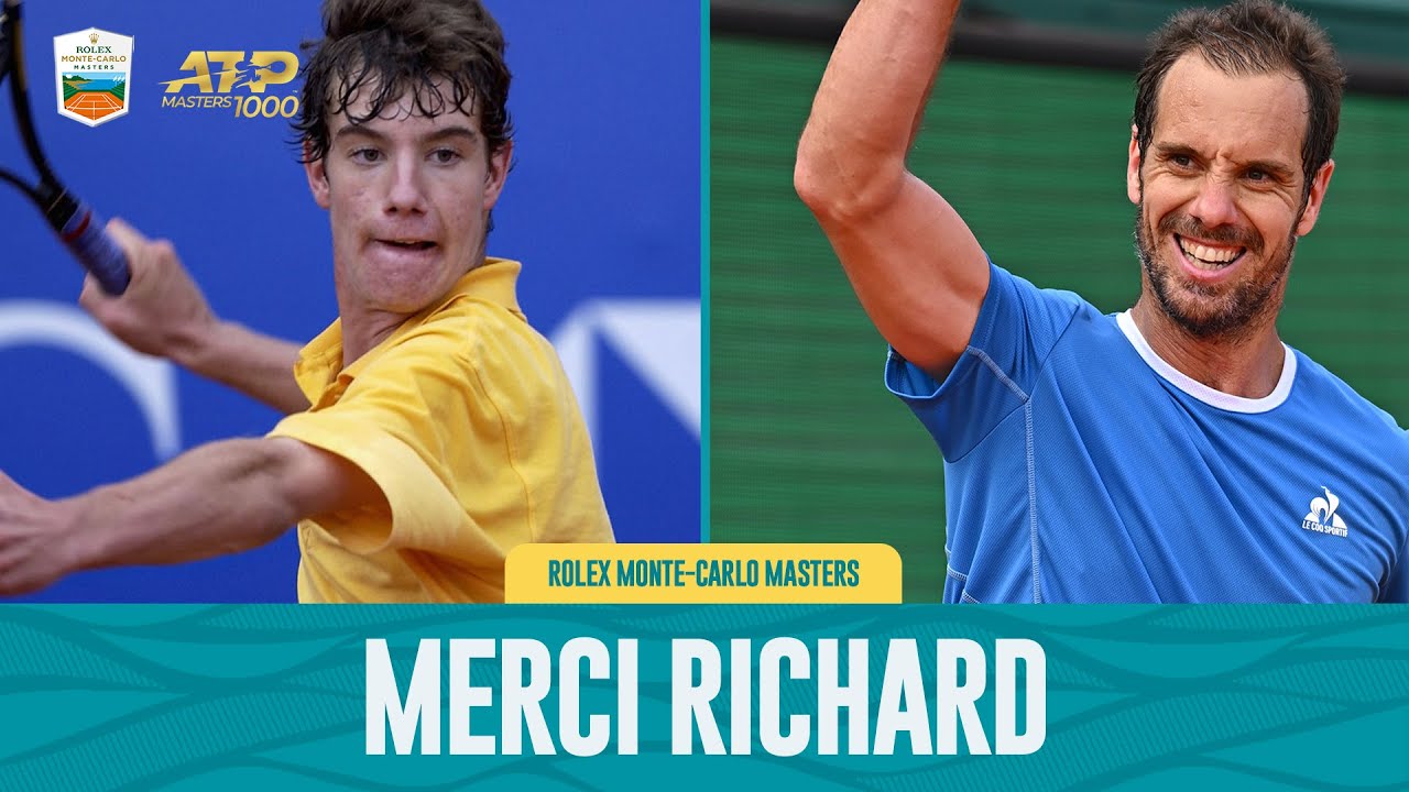 2002-2025: Merci Richard Gasquet from the Rolex Monte-Carlo Masters 💙🤍❤️