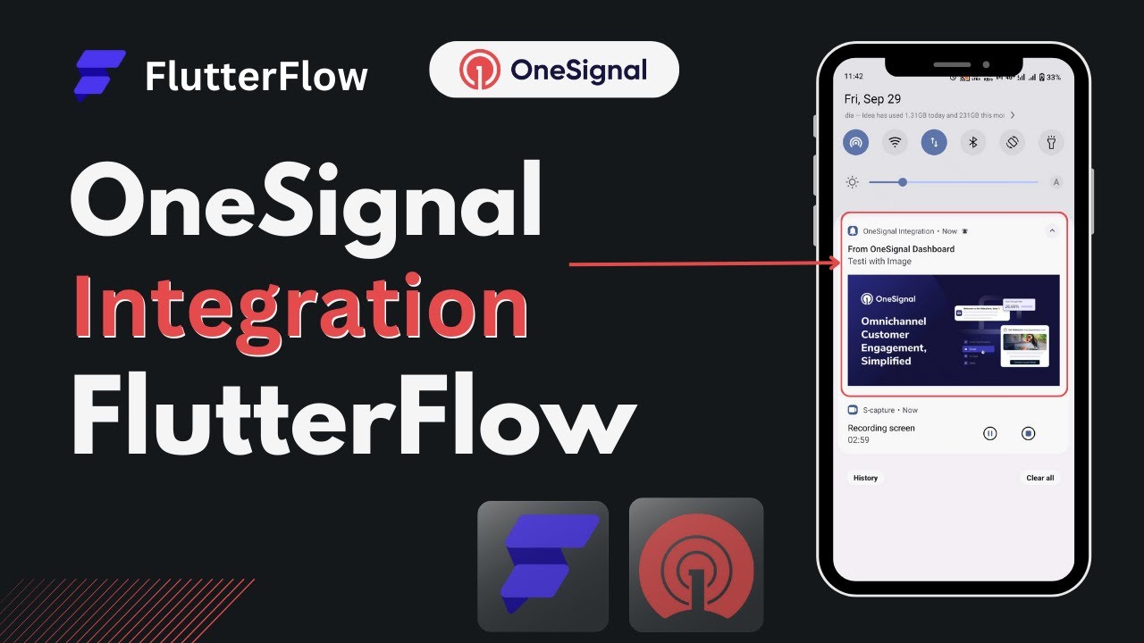 Send Push Notification Using Onesignal in FlutterFllow App @FlutterFlow  @OneSignal