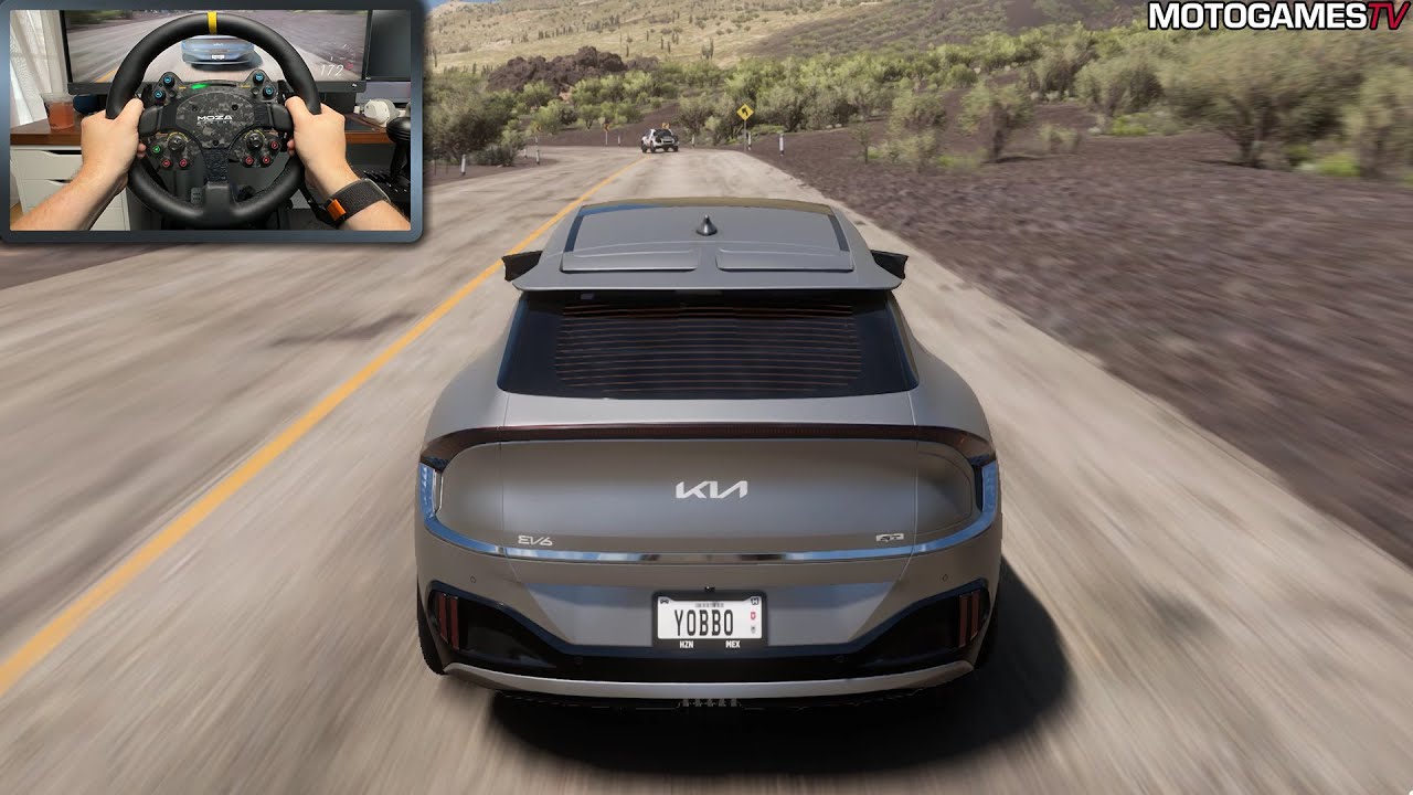 Forza Horizon 5 - 2023 KIA EV6 GT | Moza DD R9 Gameplay