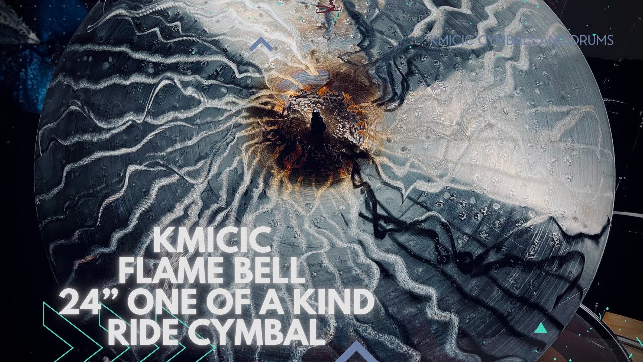 Kmicic Flame Bell 24” one of a kind ride cymbal