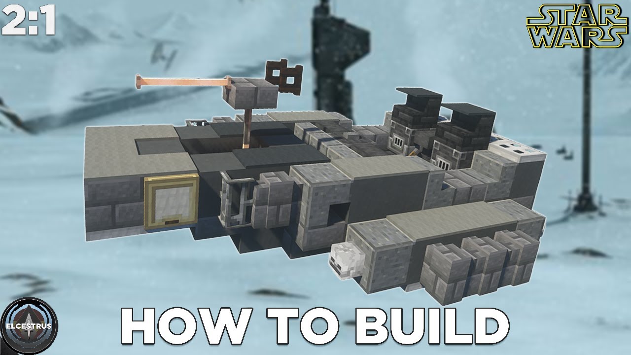 First Order LIUV/snowspeeder | Minecraft Star Wars tutorial