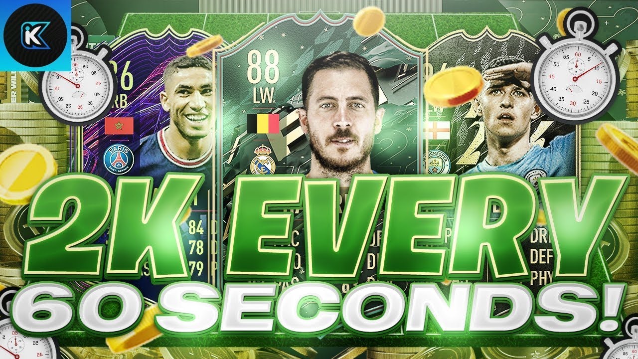 OMG! 2K EVERY 60 SECONDS FIFA 22 BEST TRADING METHOD (FIFA 22 SNIPING FILTERS & FLIPPING)