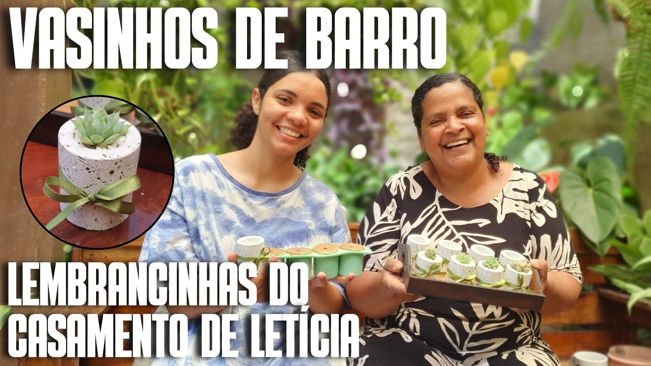 COMO FAZER MINI VASO DE BARRO COM MOLDE DE SILICONE: LEMBRACINHA FÁCIL | SUCULENTA E CACTO #diy