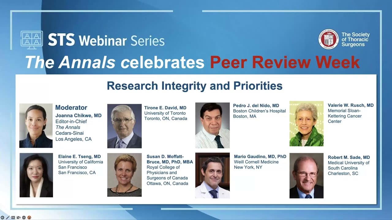 Annals Celebrates &ldquo;Peer Review Week&rdquo;: Research Integrity and Priorities (September 22, 2022)