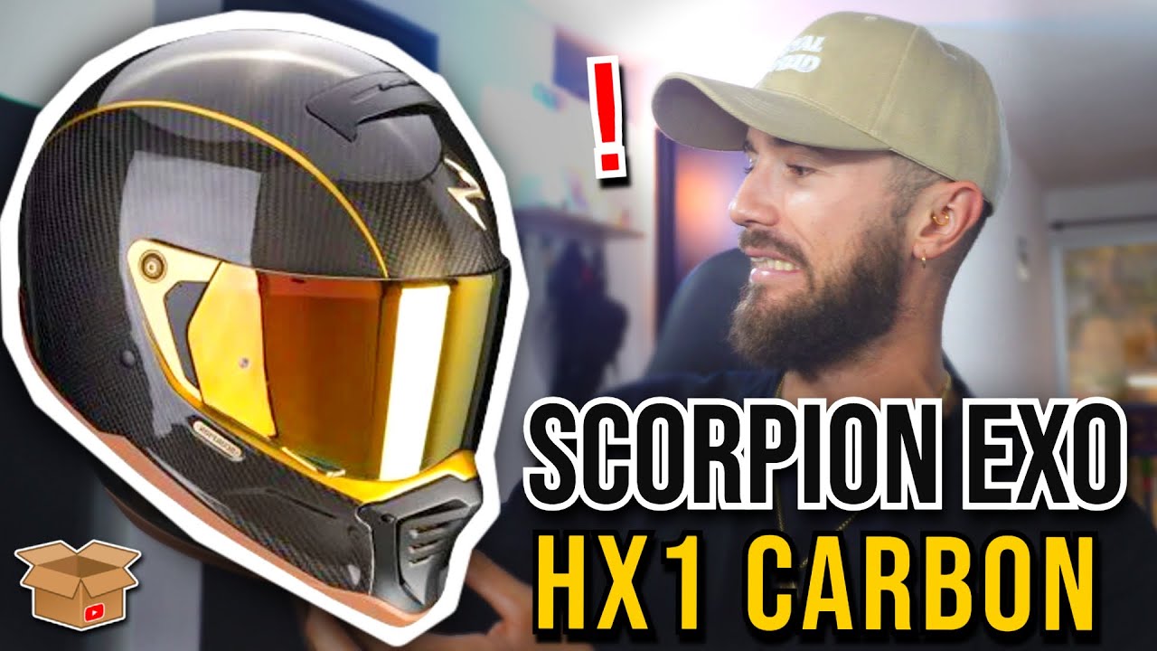 EL MEJOR CASCO DEL MUNDO? 🔥CASCO Scorpion Exo HX1 CARBON GOLD 📦 Destapando De Todo