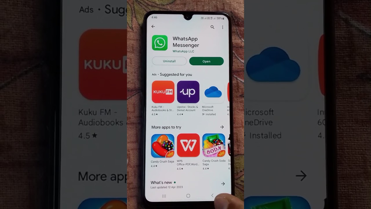 whatsapp new update available | how to update Whatsapp #whatsapp #shorts 😍