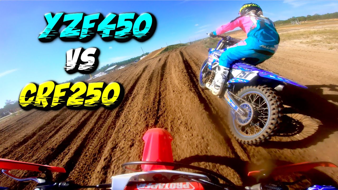 250 vs 450 *EPIC DIRT BIKE BATTLE!*