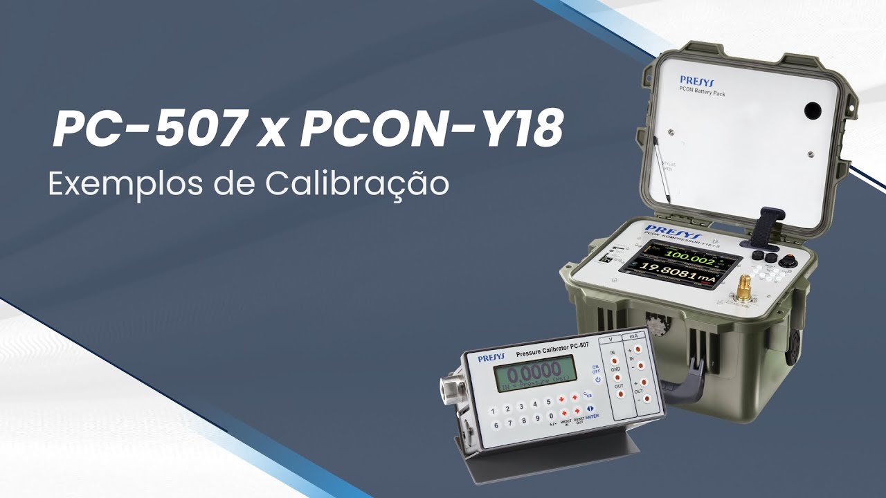 Exemplos de Calibração Utilizando PC 507 x PCON Kompressor-Y18