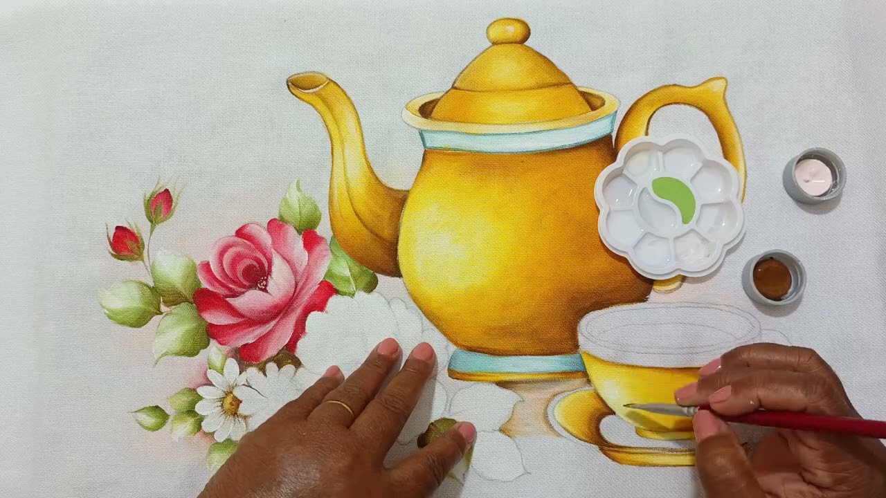 COMO PINTAR VASILHAS E ROSAS !!