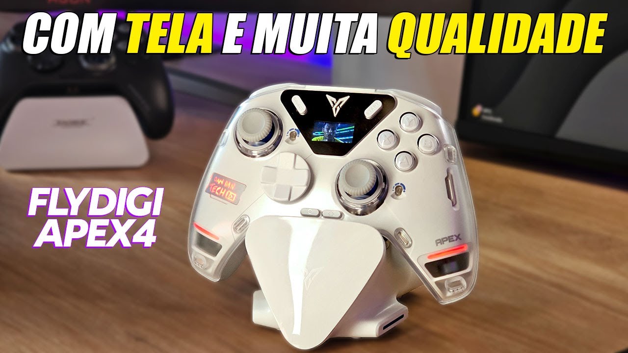 O CONTROLE MAIS INCRÍVEL do Aliexpress?! Flydigi Apex 4 com dock de carregamento