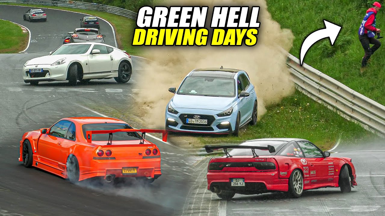 N&uuml;rburgring ALMOST CRASHES, CRAZY Drivers & Highlights! GREEN HELL Driving Days 2025!