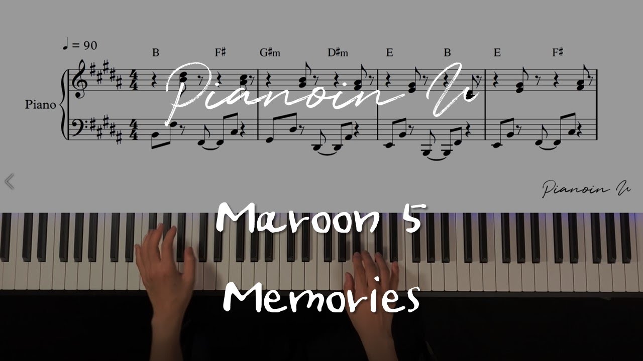 Maroon 5 - Memories / Piano Cover / Sheet