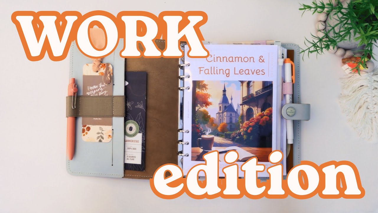 A5 work planner flip-through (functional fall vibes)