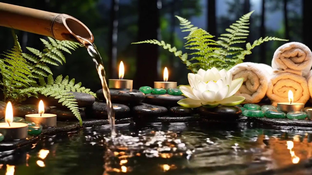 Sleeping Music for Deep Sleeping 😴 Water Sounds, Meditation Music, Relaxing Piano Relieves Stress