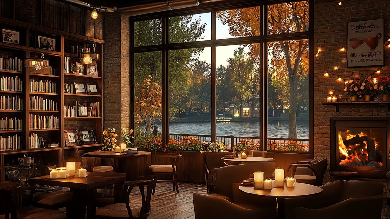 Smooth Jazz Instrumental Music ☕ Jazz Relaxing Music at Cozy Coffee Shop Ambience for Work, Study