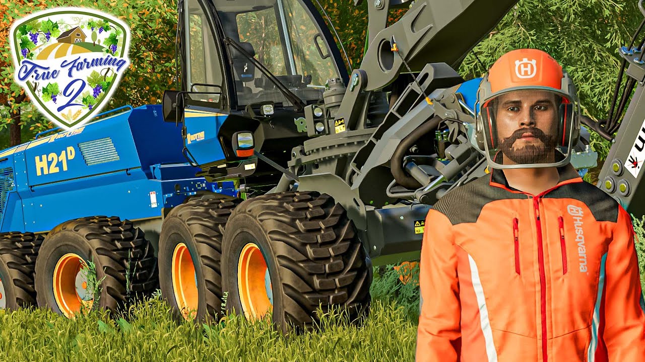 True Farming 2 #08 - Bauarbeiten an der BGA! Gigantischer Baum wird gef&auml;llt - Farming Simulator 22