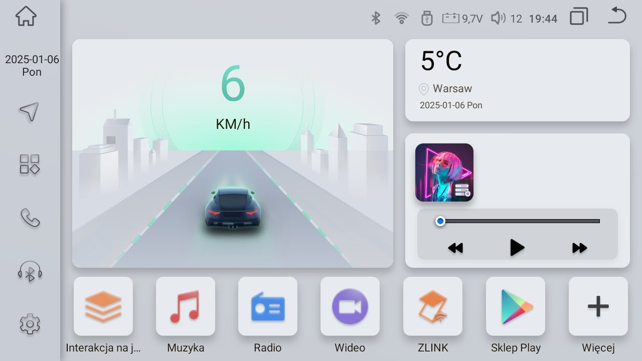 Radio Android Menu 2 DIN QF001 ROCO K706 Head Units UIS7862S Smart Car Radio Start Your New Journey