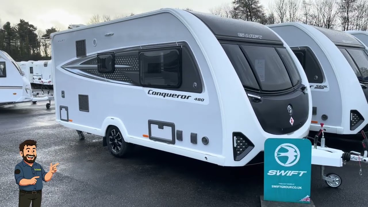 New 2026 Swift Conqueror 480 tour. Inside the Latest Swift Caravan at Davan